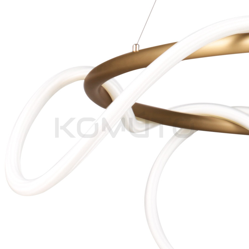 LAMPA WISZĄCA FANTASIA ROUND LED Złota 60 nowoczesna LAMPA WISZĄCA FANTASIA ROUND LED Złota 60 nowoczesna