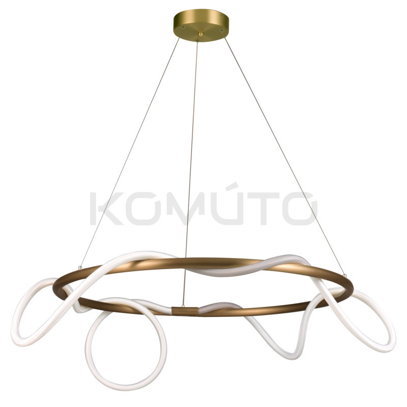 LAMPA WISZĄCA FANTASIA ROUND LED Złota 60 nowoczesna