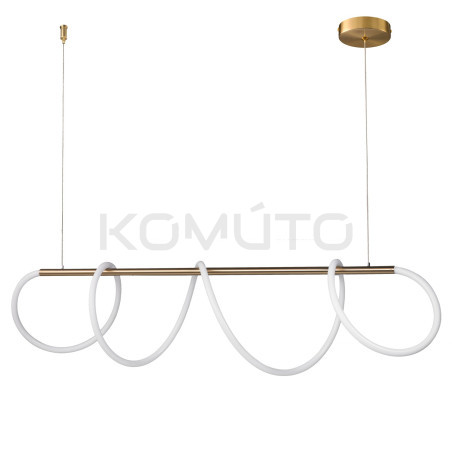 LAMPA WISZĄCA FANTASIA LED ZŁOTA 120 pozioma nowoczesna