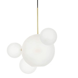 Lampa wisząca glamour CAPRI 4 biała złota