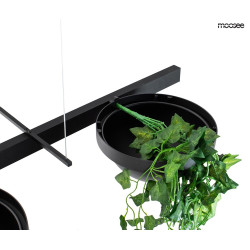 Lampa wisząca Plant Line lampa pozioma z trzema doniczkami  Lampa wisząca Plant Line lampa pozioma z trzema doniczkami