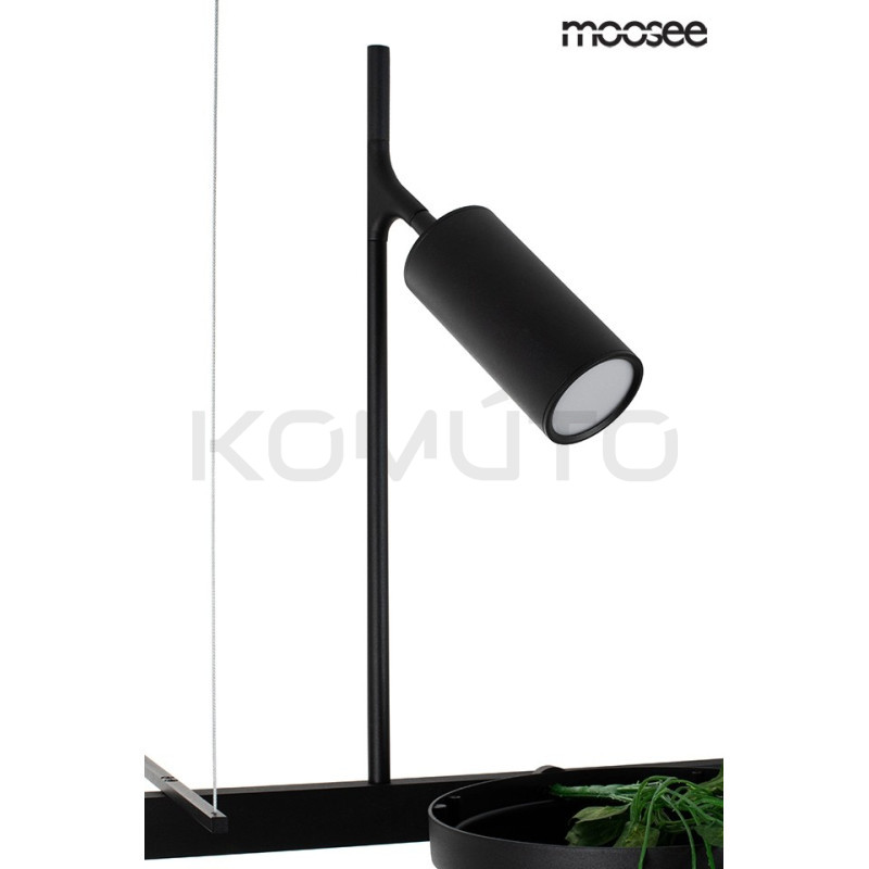 Lampa wisząca Plant Line lampa pozioma z trzema doniczkami  Lampa wisząca Plant Line lampa pozioma z trzema doniczkami