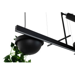 Lampa wisząca Plant Line lampa pozioma z trzema doniczkami  Lampa wisząca Plant Line lampa pozioma z trzema doniczkami