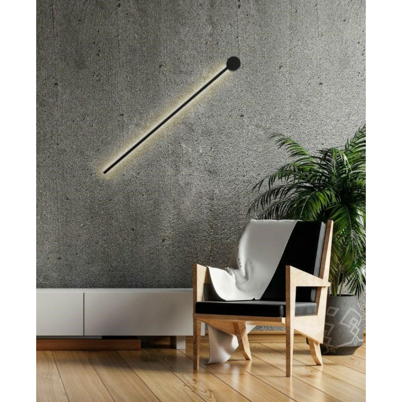 Kinkiet Ombre 80 czarny pionowa sopel Kinkiet Ombre 80 czarny pionowa sopel