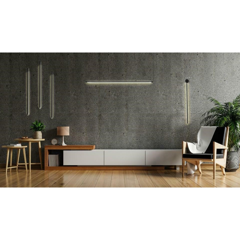 Kinkiet Ombre 80 czarny pionowa sopel Kinkiet Ombre 80 czarny pionowa sopel