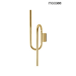 Kinkiet glamour MACAROON złoty dekoracyjnie gięta rurka 