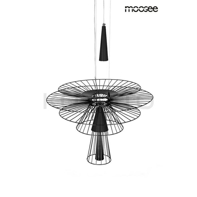 Lampa Wisząca geometryczna SESTO 250 czarna Lampa Wisząca geometryczna SESTO 250 czarna
