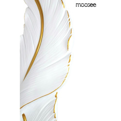 Kinkiet Ikar 60 piórko biało złoty nowoczesny