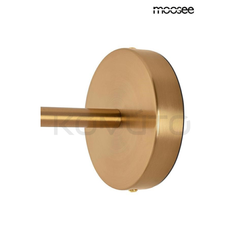 Kinkiet RIVA złoty nowoczesny, prosta forma