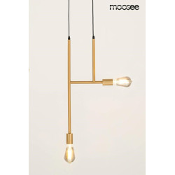 Lampa wisząca RIVA 2 złota nowoczesna prosta forma