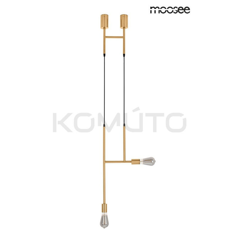 Lampa wisząca RIVA 2 złota nowoczesna prosta forma