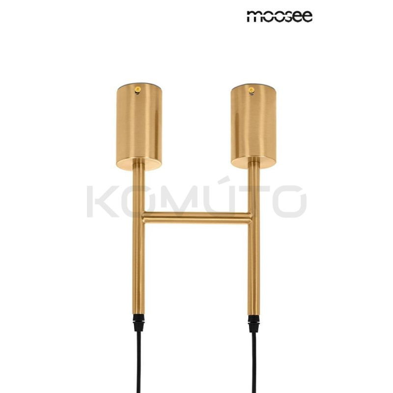 Lampa wisząca RIVA 2 złota nowoczesna prosta forma