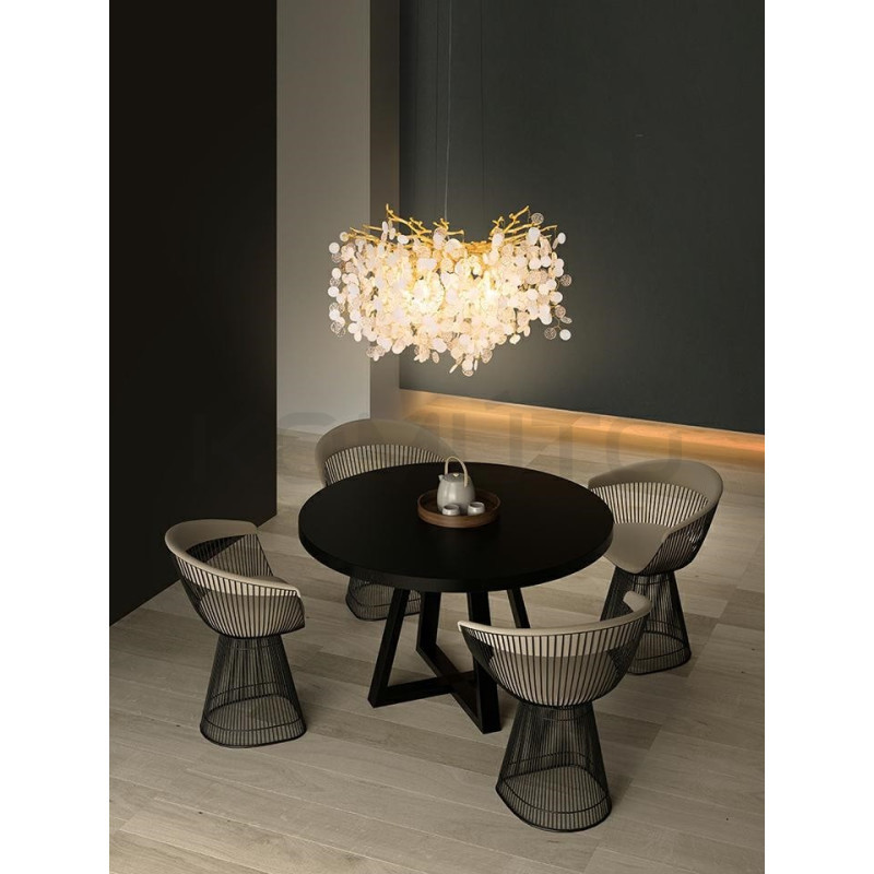 Lampa wisząca glamour RIVIERA 60 jemioła złota nowoczesna Lampa wisząca glamour RIVIERA 60 jemioła złota nowoczesna