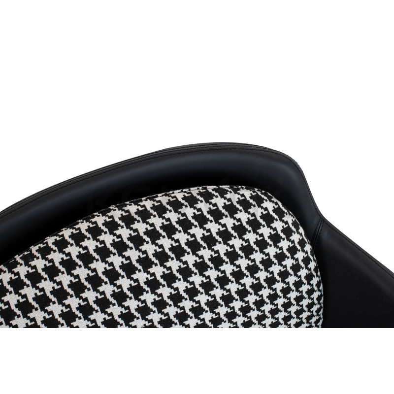 Fotel VENICE BLACK – Elegancja i Styl w Biało-Czarnej Pepitce Fotel VENICE BLACK – Elegancja i Styl w Biało-Czarnej Pepitce