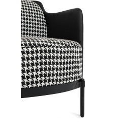 Fotel VENICE BLACK – Elegancja i Styl w Biało-Czarnej Pepitce Fotel VENICE BLACK – Elegancja i Styl w Biało-Czarnej Pepitce