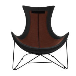 Fotel nowoczesny Otilia Stand czarny Velvet Welur Plusz