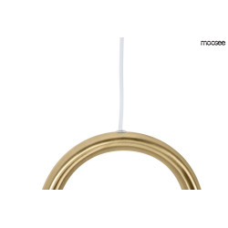 Lampa wisząca PUZO S Led o złotym wydłużonym kloszu