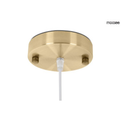 Lampa wisząca PUZO L złota wydłużony nowoczesny kształt LED Lampa wisząca PUZO L złota wydłużony nowoczesny kształt LED