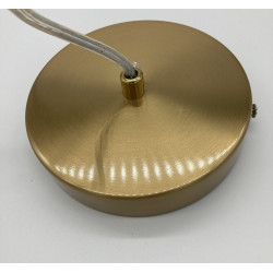 Lampa wisząca PUZO U-Shape 60 mosiądz wydłużony klosz