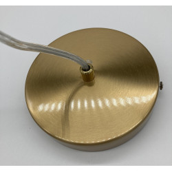 Lampa wisząca PUZO U-Shape 60 mosiądz wydłużony klosz