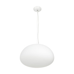 LAMPA WISZĄCA LUCIDUM FLAT morficzna BIAŁA 40 CM