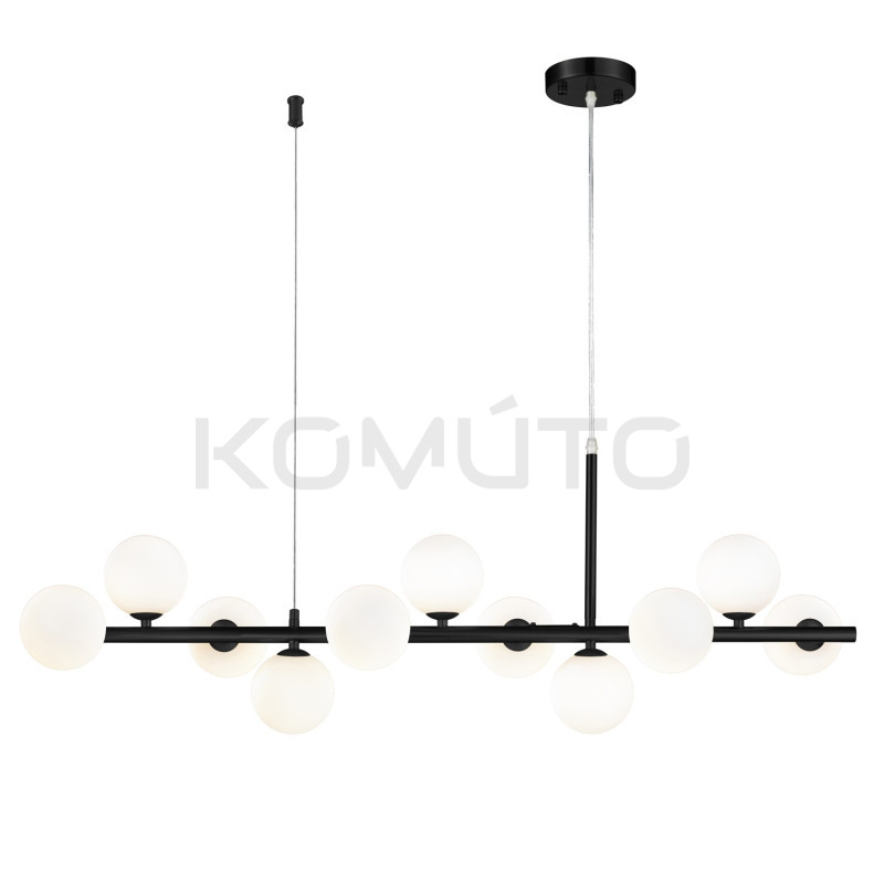 Nowoczesna LAMPA WISZĄCA pozioma MINI MOON CZARNA 100 Nowoczesna LAMPA WISZĄCA pozioma MINI MOON CZARNA 100