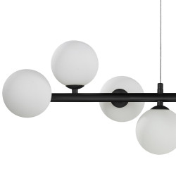 Nowoczesna LAMPA WISZĄCA pozioma MINI MOON CZARNA 100 Nowoczesna LAMPA WISZĄCA pozioma MINI MOON CZARNA 100