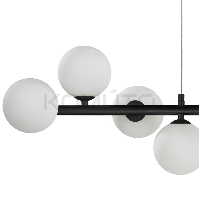 Nowoczesna LAMPA WISZĄCA pozioma MINI MOON CZARNA 100 Nowoczesna LAMPA WISZĄCA pozioma MINI MOON CZARNA 100