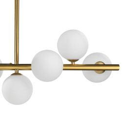 Złota LAMPA WISZĄCA pozioma MINI MOON złota 100 styl glamour Złota LAMPA WISZĄCA pozioma MINI MOON złota 100 styl glamour