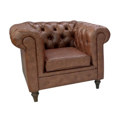 Pikowany Fotel Chesterfield Swan skóra naturalna Pikowany Fotel Chesterfield Swan skóra naturalna