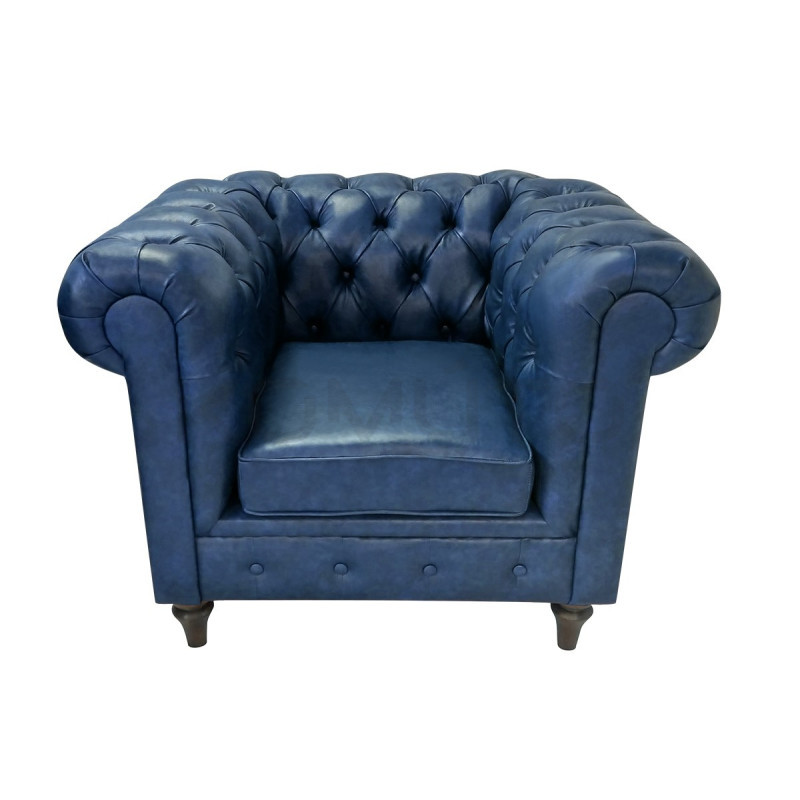 Pikowany Fotel Chesterfield Swan skóra naturalna Pikowany Fotel Chesterfield Swan skóra naturalna