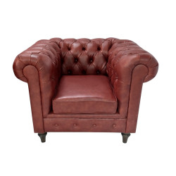 Pikowany Fotel Chesterfield Swan skóra naturalna Pikowany Fotel Chesterfield Swan skóra naturalna