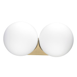 Kinkiet glamour DOT DOUBLE BOLL Twin dwie białe kule Kinkiet glamour DOT DOUBLE BOLL Twin dwie białe kule