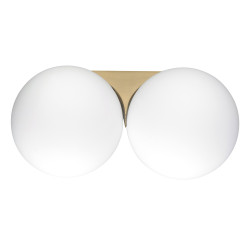 Kinkiet glamour DOT DOUBLE BOLL Twin dwie białe kule Kinkiet glamour DOT DOUBLE BOLL Twin dwie białe kule