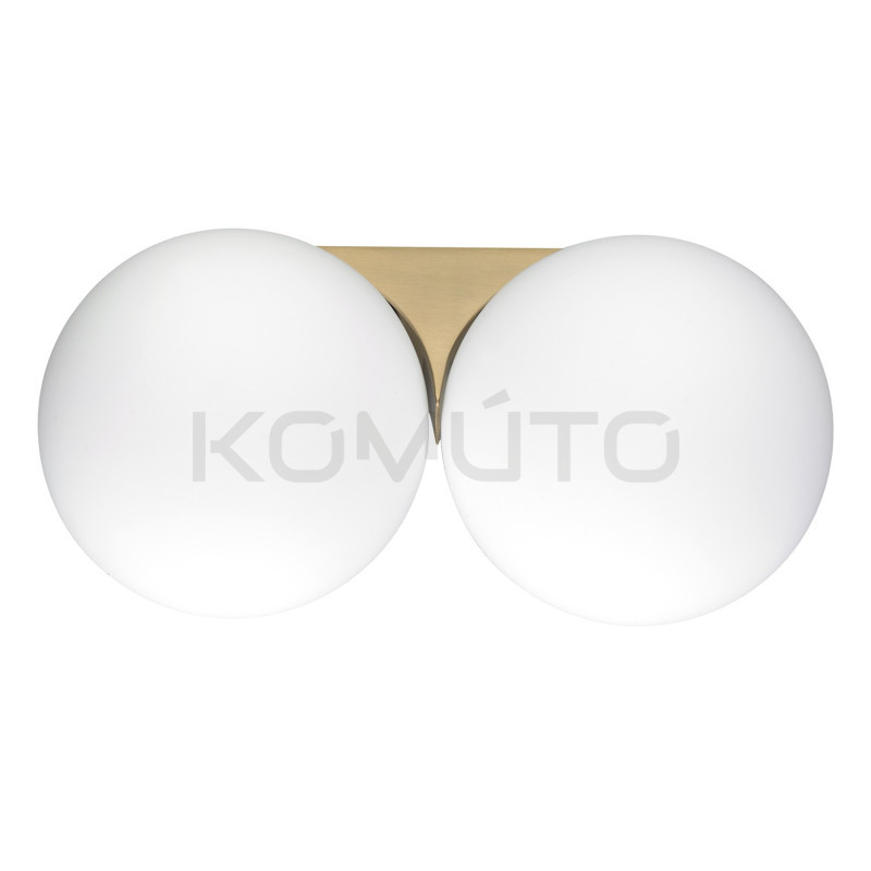 Kinkiet glamour DOT DOUBLE BOLL Twin dwie białe kule Kinkiet glamour DOT DOUBLE BOLL Twin dwie białe kule