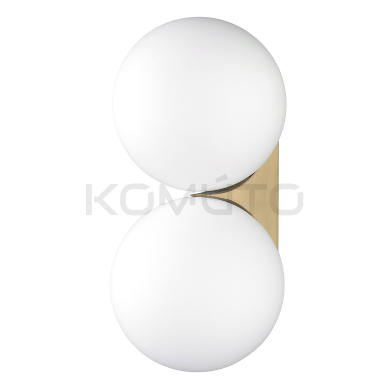 Kinkiet glamour DOT DOUBLE BOLL Twin dwie białe kule