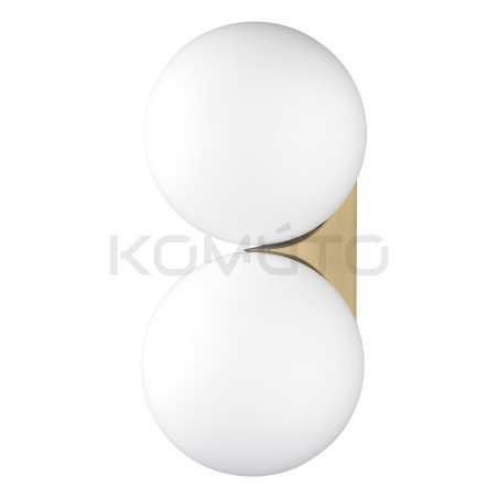 Kinkiet glamour DOT DOUBLE BOLL Twin dwie białe kule