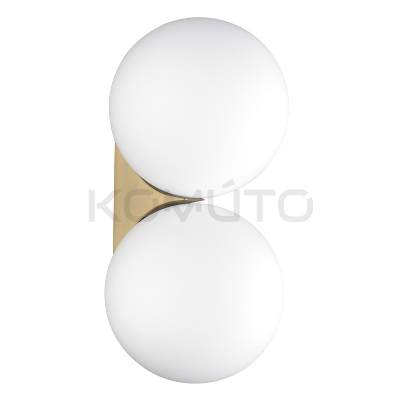 Kinkiet glamour DOT DOUBLE BOLL Twin dwie białe kule Kinkiet glamour DOT DOUBLE BOLL Twin dwie białe kule