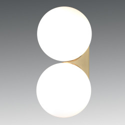 Kinkiet glamour DOT DOUBLE BOLL Twin dwie białe kule Kinkiet glamour DOT DOUBLE BOLL Twin dwie białe kule