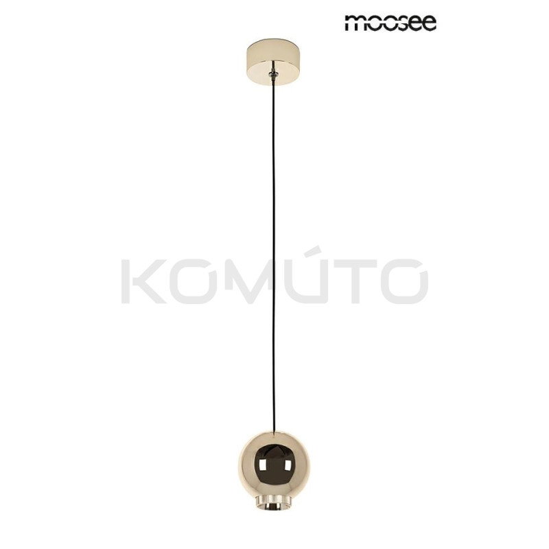 Lampa wisząca glamour OJO złota regulacja światła