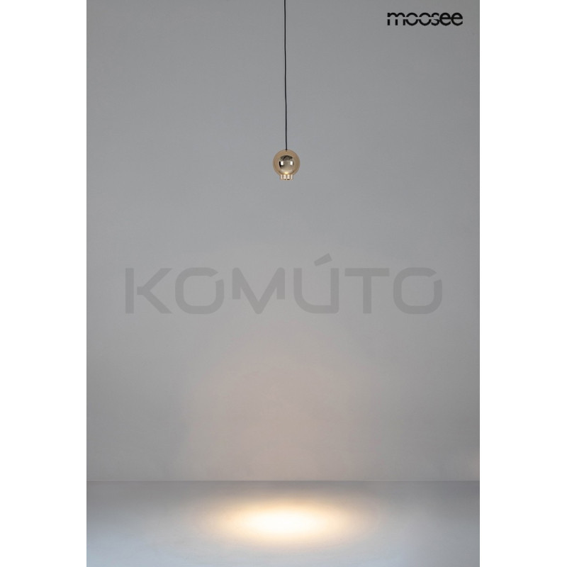 Lampa wisząca glamour OJO złota regulacja światła