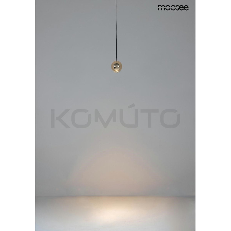 Lampa wisząca glamour OJO złota regulacja światła