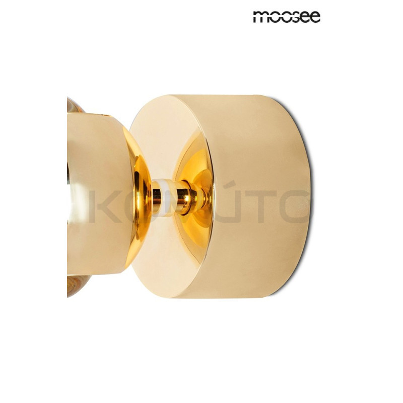 Kinkiet glamour Eos złoty światło dwustronne