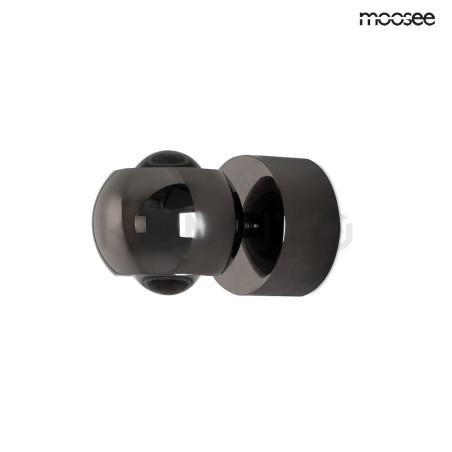 Kinkiet EOS czarny chrom regulacja kierunku światła nowoczesny