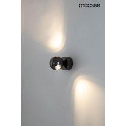 Kinkiet EOS czarny chrom regulacja kierunku światła nowoczesny