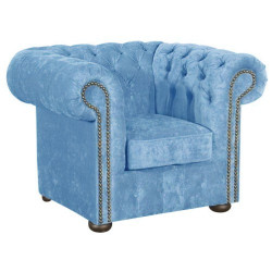 Fotel Chesterfield Classic plusz, welur, tkanina