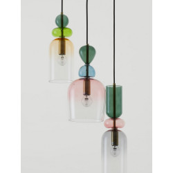 Szklana lampa wisząca Rainbow 3 kolorowe szkło Szklana lampa wisząca Rainbow 3 kolorowe szkło