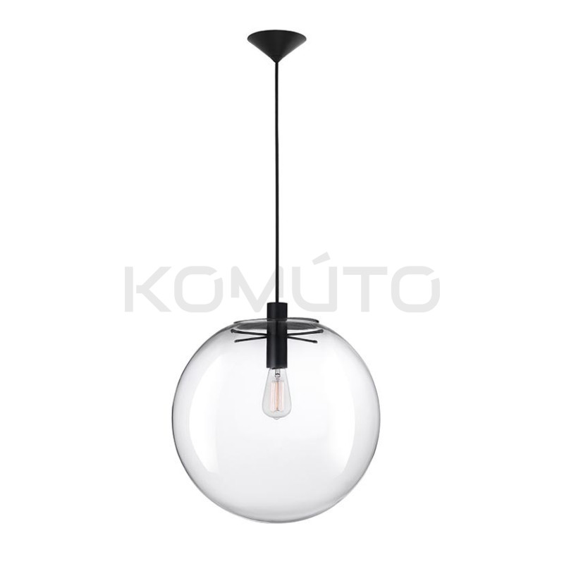 Lampa Wisząca Sandra bezbarwne szkło 30 Kula 