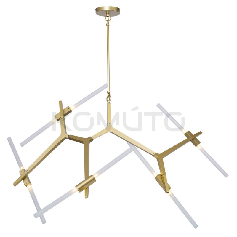 Lampa Wisząca glamour Sticks Candelabr 10 złota geometryczna Lampa Wisząca glamour Sticks Candelabr 10 złota geometryczna