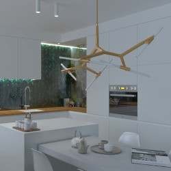 Lampa Wisząca glamour Sticks Candelabr 10 złota geometryczna Lampa Wisząca glamour Sticks Candelabr 10 złota geometryczna